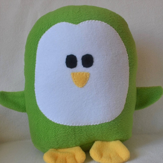 green penguin plush