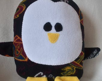 Cleveland Cavaliers Penguin Plush / Add Personalization / Gift / Penguin Pillow Pal / Handmade Plushie / Baby Safe