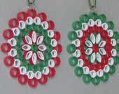 Articles Similaires à 2 Boules De Noël Quilling Rouge Vert