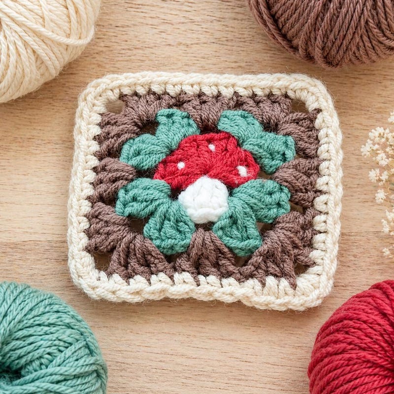 Step 6 Square Granny Square Pattern Rugs - Etsy UK