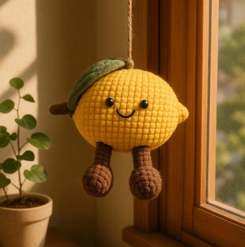 Lemon Jellycat Amigurumi Crochet Pattern PDF – Cute Kawaii Lemon Plush ...