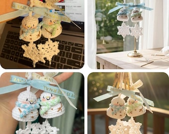Crochet Snowman Ornament Pattern PDF – Cute Winter Amigurumi Christmas Decoration, Easy Crochet Tutorial