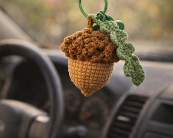 Acorn Crochet Pattern PDF – Cute Woodland Keychain Amigurumi, Easy Fall Ornament, Digital Download
