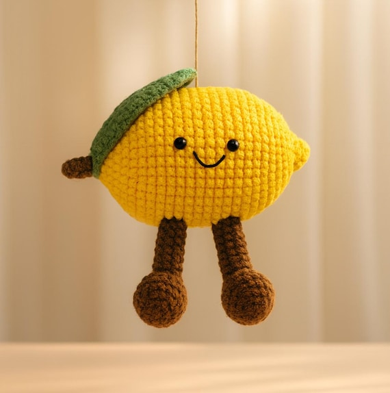 Lemon Jellycat Amigurumi Crochet Pattern PDF – Cute Kawaii Lemon
