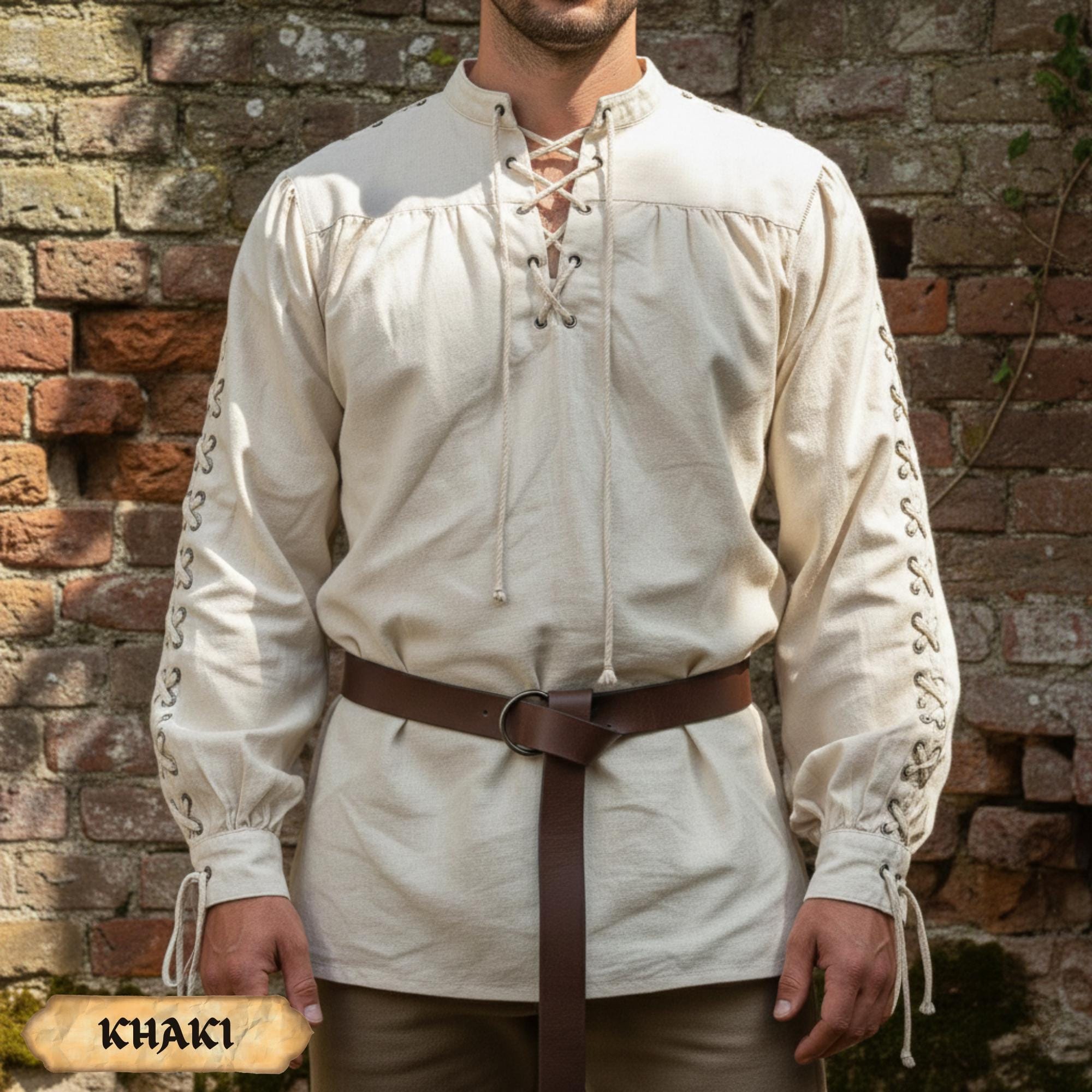 Medieval Viking Tunic for Men | Renaissance Fair Outfit | Multi Color ...