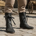 Medieval Viking Boots for Men – Black & Brown LARP Cosplay Shoes, Renaissance Festival Footwear product logo
