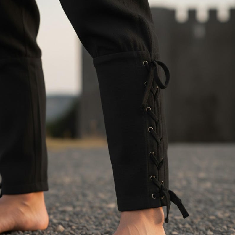 White Medieval Lace-up Pants – Viking Renaissance Trousers for Men - Etsy