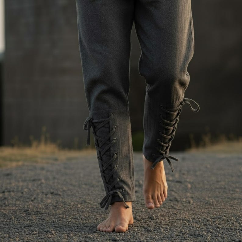 White Medieval Lace-up Pants – Viking Renaissance Trousers for Men - Etsy