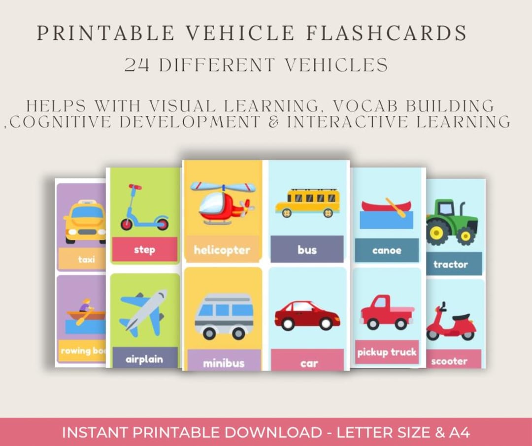 Vehicle Flashcards For Kids Educational Transport Cards Toddler vehicle-flashcards-for-kids-educational-transport-cards-toddler