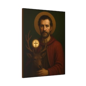 Saint Hubert - DEVOTIO Patron of Hunters Canvas