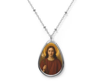 Archangel Gabriel Pendant, Christian Jewelry, Angel of Annunciation