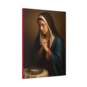 Virgin of Sorrows Canvas - REALITAS Marian Art, Catholic Religious Gift