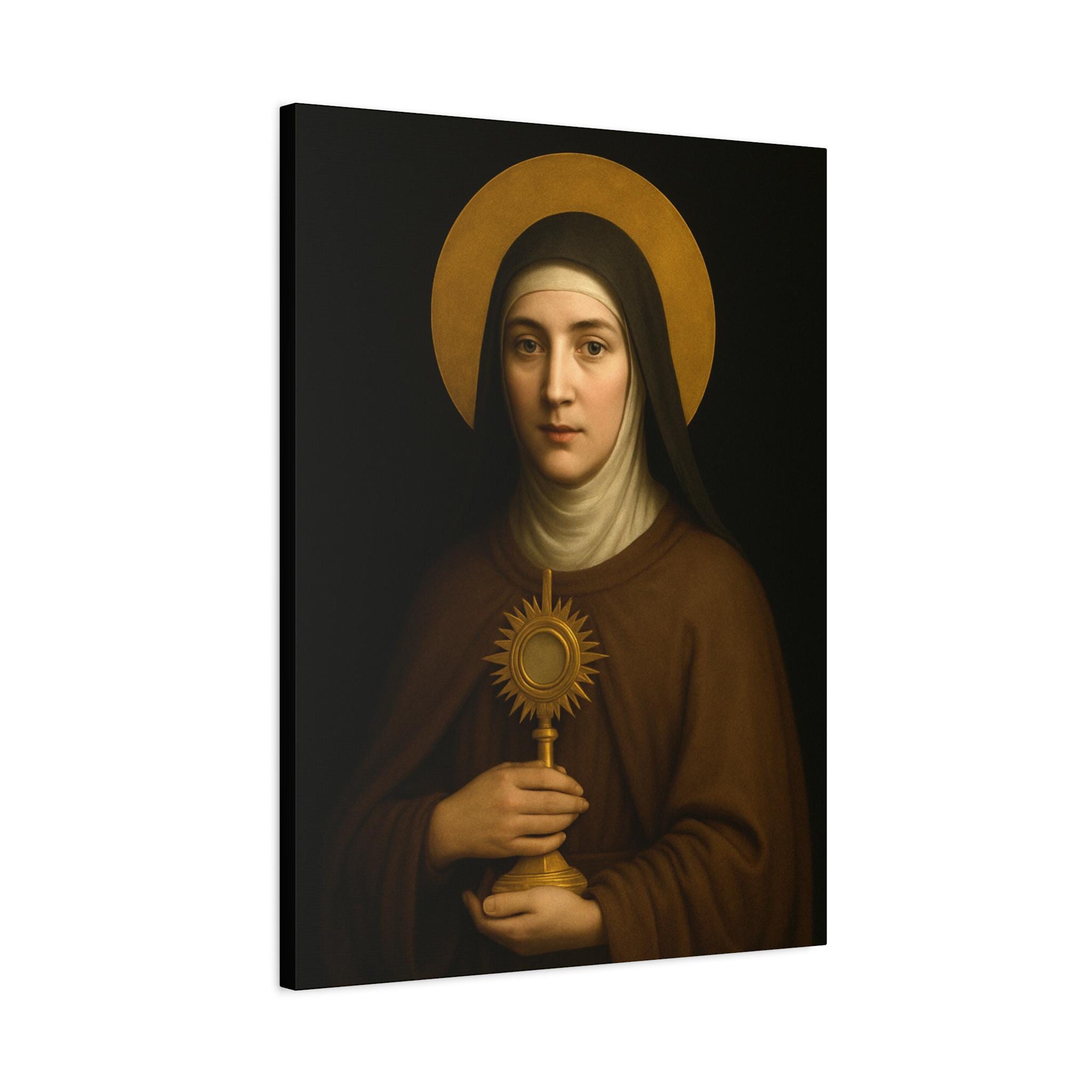 Saint Clare of Assisi - DEVOTIO Canvas, Light of the Poor Clares