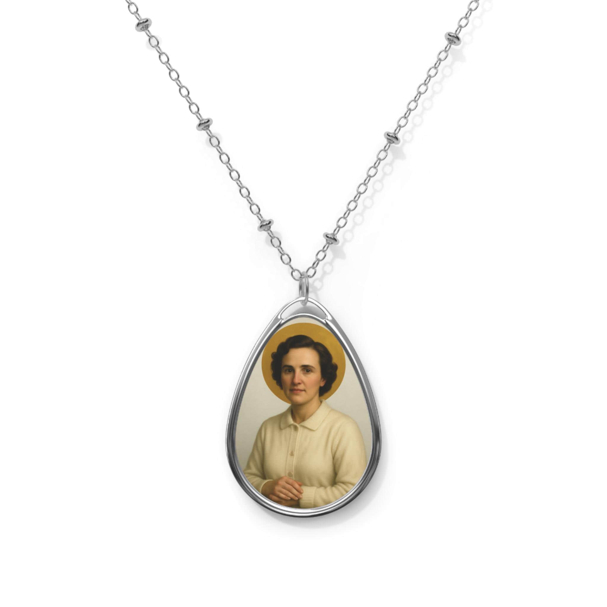 Saint Gianna Beretta Molla Necklace, Patron of Mothers, Catholic