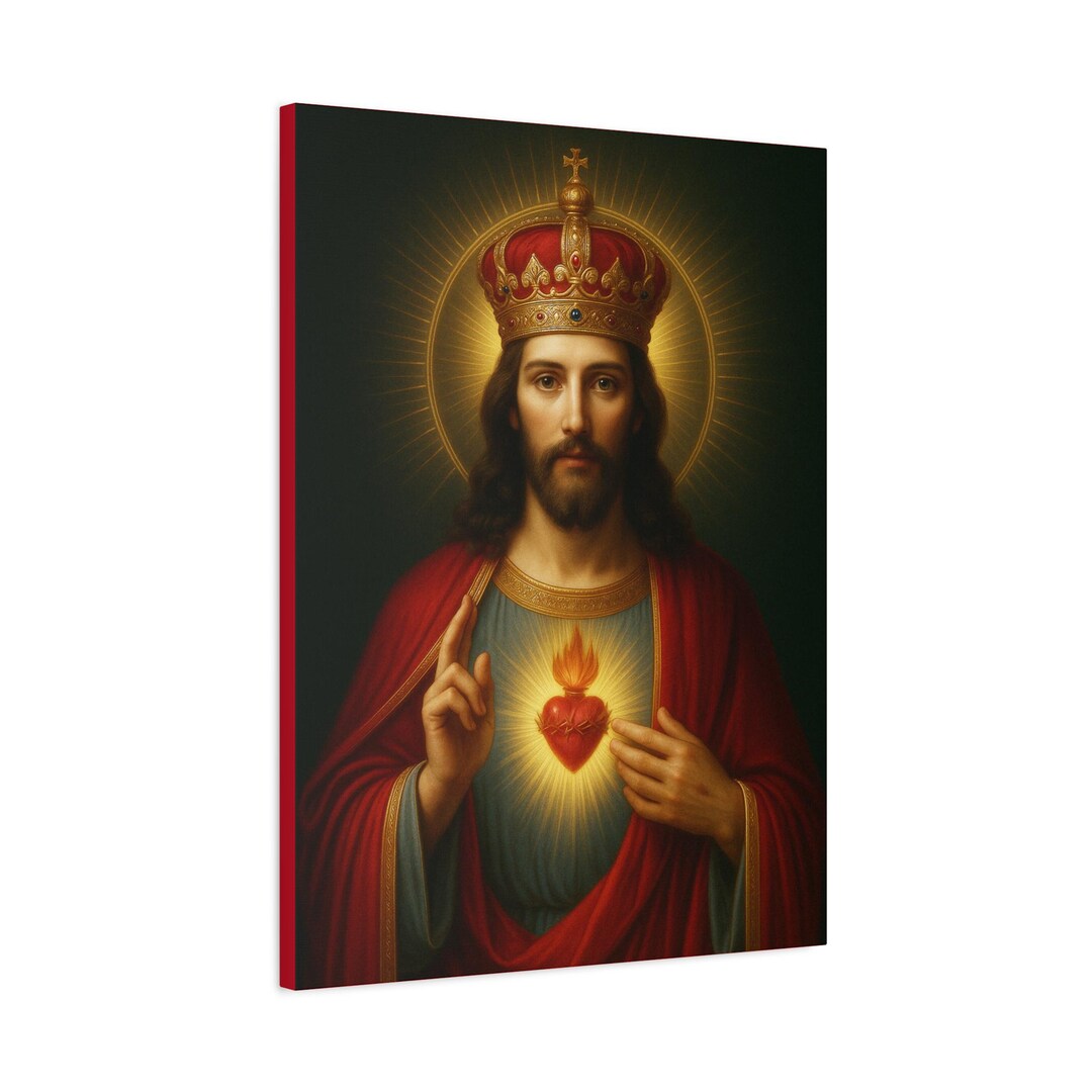 Jesus Christ the King Canvas: Religious Christian Home Decor - Etsy