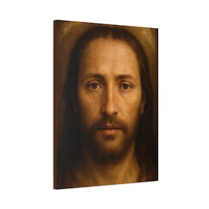 Holy Face of Christ Canvas - Inspired by the Veil of Manoppello