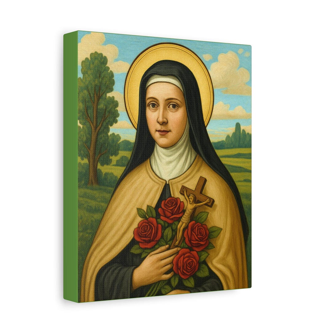 Saint Therese of Lisieux Canvas - Carmelite Nun and Doctor of the ...