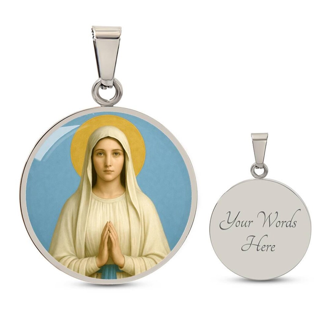 Our Lady of Lourdes Necklace | Devotio Series Marian Gift - Etsy