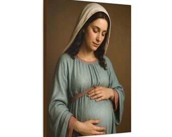 妊娠中の聖母マリアのキャンバス画 - REALITAS マリアアート