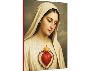 Our Lady of Fatima Canvas: Catholic Christian Home Decor, Sacred Art