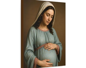 妊娠中の聖母マリアのキャンバス画 - REALITAS マリアアート
