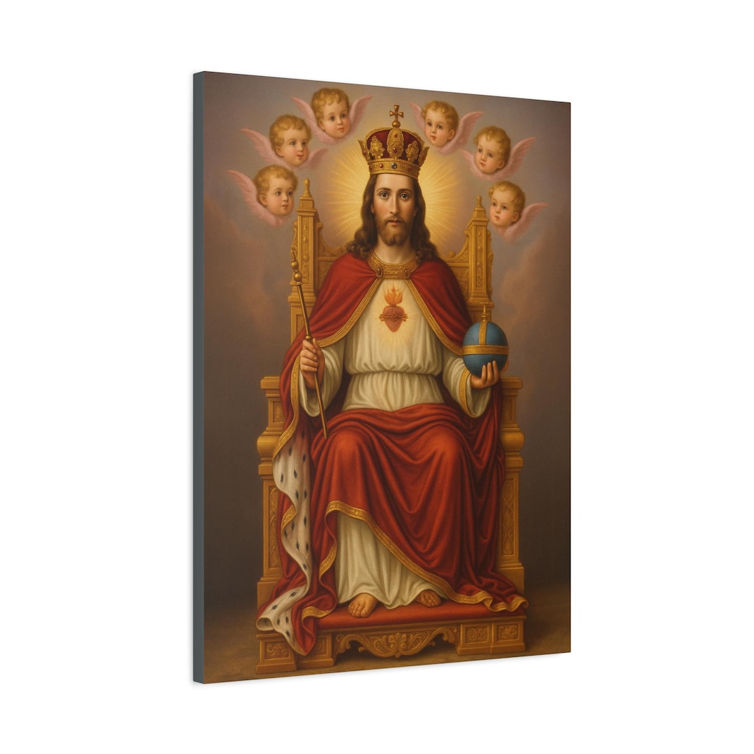 Jesus Christ the King Canvas Print: Religious Christian Art - Etsy UK