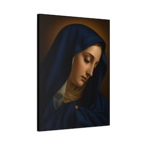 Virgin of Sorrows Canvas: Catholic Home Decor, Mater Dolorosa