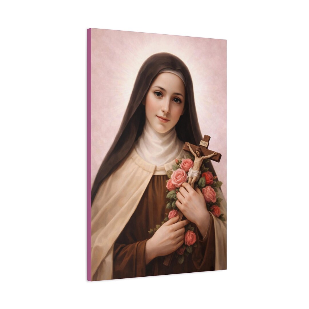 Saint Therese of Lisieux Canvas - Catholic Wall Art, Little Flower ...