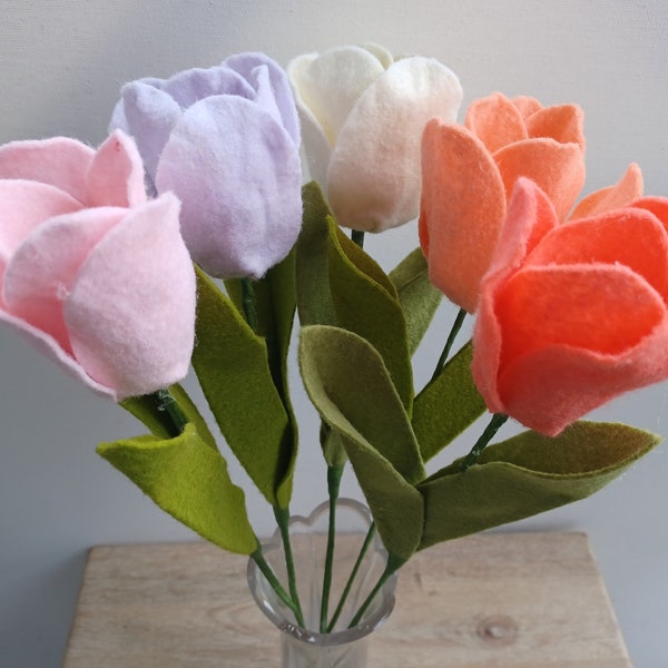 Felt Tulip Flower Stems