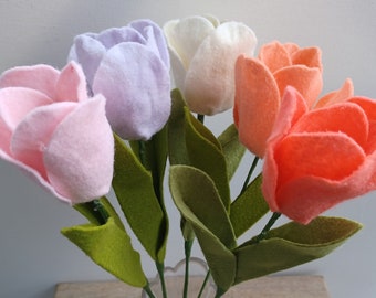 Felt Tulip Flower Stems