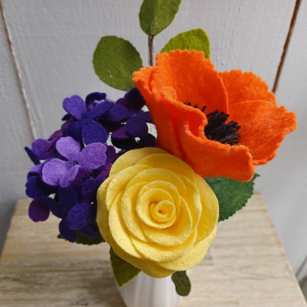 Felt Flower Svg Etsy