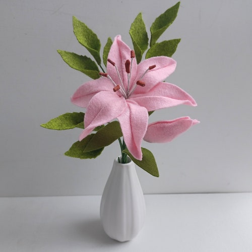 Pink Felt Daisy Felt Flower Forever Flower Single Stem Etsy