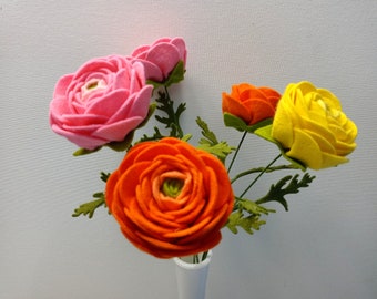 Felt Ranunculus Flower Stem