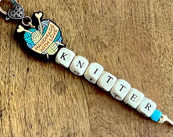 NEW! Knitter Fob for Scissors or Project Bags