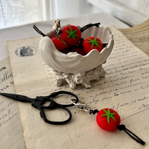 Tomato Zipper Pull For Project Bags