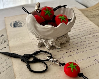 Tomato Zipper Pull For Project Bags