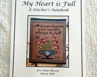 My Heart is Full Cross Stitch Chart