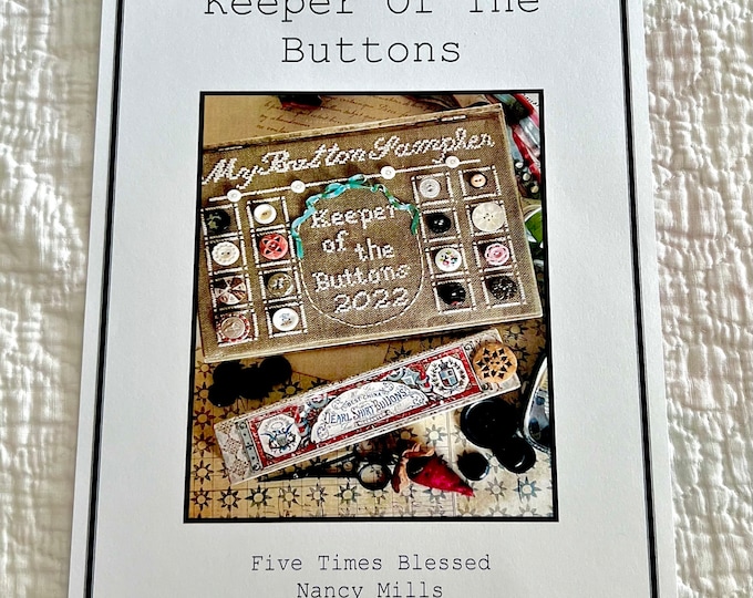 My Button Sampler, Keeper of the Buttons Cross Stitch Chart - Etsy