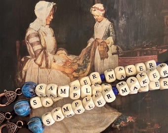 SamplerMaker Scissor Fob for Needlework Enthusiasts