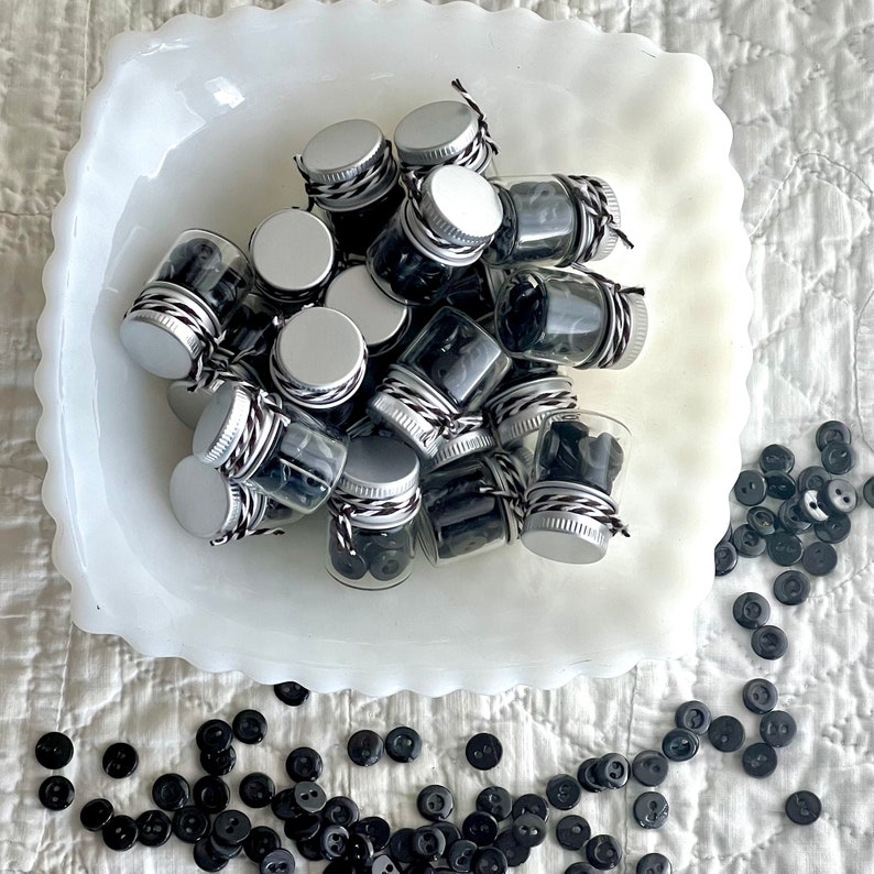 Mini Button Jars With Black Mother of Pearl image 4