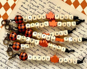 Happy Fall Scissor Fob