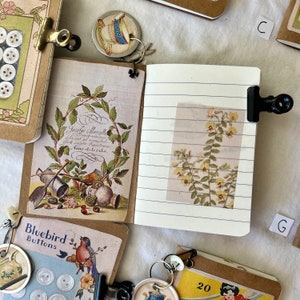 Handmade Journal Button and Floral Theme image 3