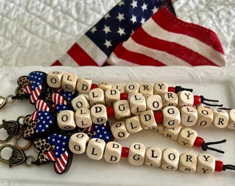 Patriotic Scissor Fob Old Glory