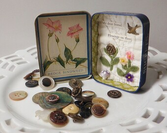 Assemblage Art Shadow Box For A Friend Blessings Textile Art Embroidery