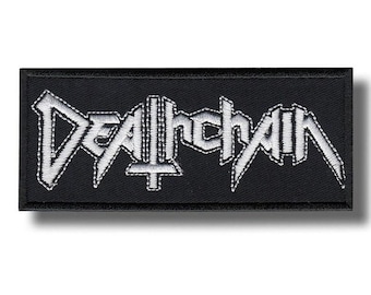 Deathchain Aufbügler gestickt Applikation zum aufbügeln ea706d