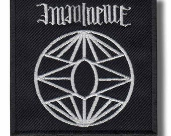Imminence-lapp med applikation, broderad, stryk-på 932cd9
