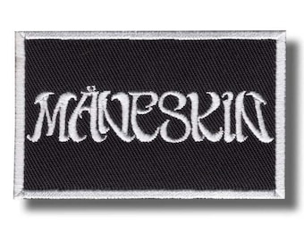 マネスキンパッチバッジアップリケ刺繍アイロン接着e8dcf3