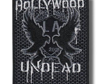 Parche con insignia de Hollywood Undead, bordado con plancha, 06d609