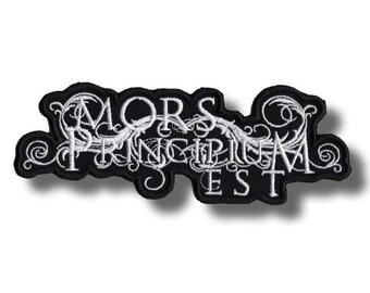 Mors Principium Patch Badge Applique Embroidered Iron on b7377e