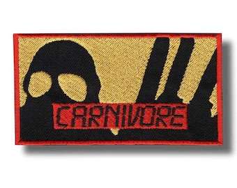Carnivore-märkeslapp Broderad Stryk-på 5ceb59
